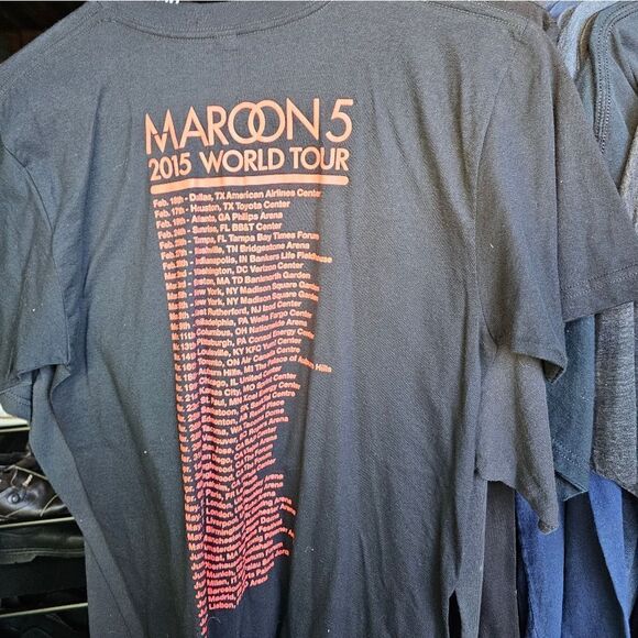 T-shirt men Gray size M Maroon 107 - Picture 3 of 3